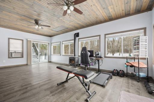 Four season porch/office/flex room on the main level