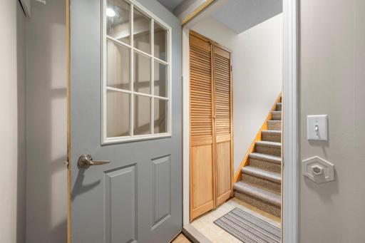 Entrance to the in-law suite from inside the garage