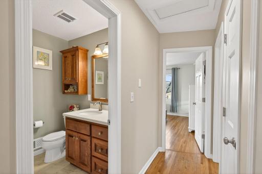 Conveniently located main-floor powder room, perfectly situated for guests and easy access from the living areas.
