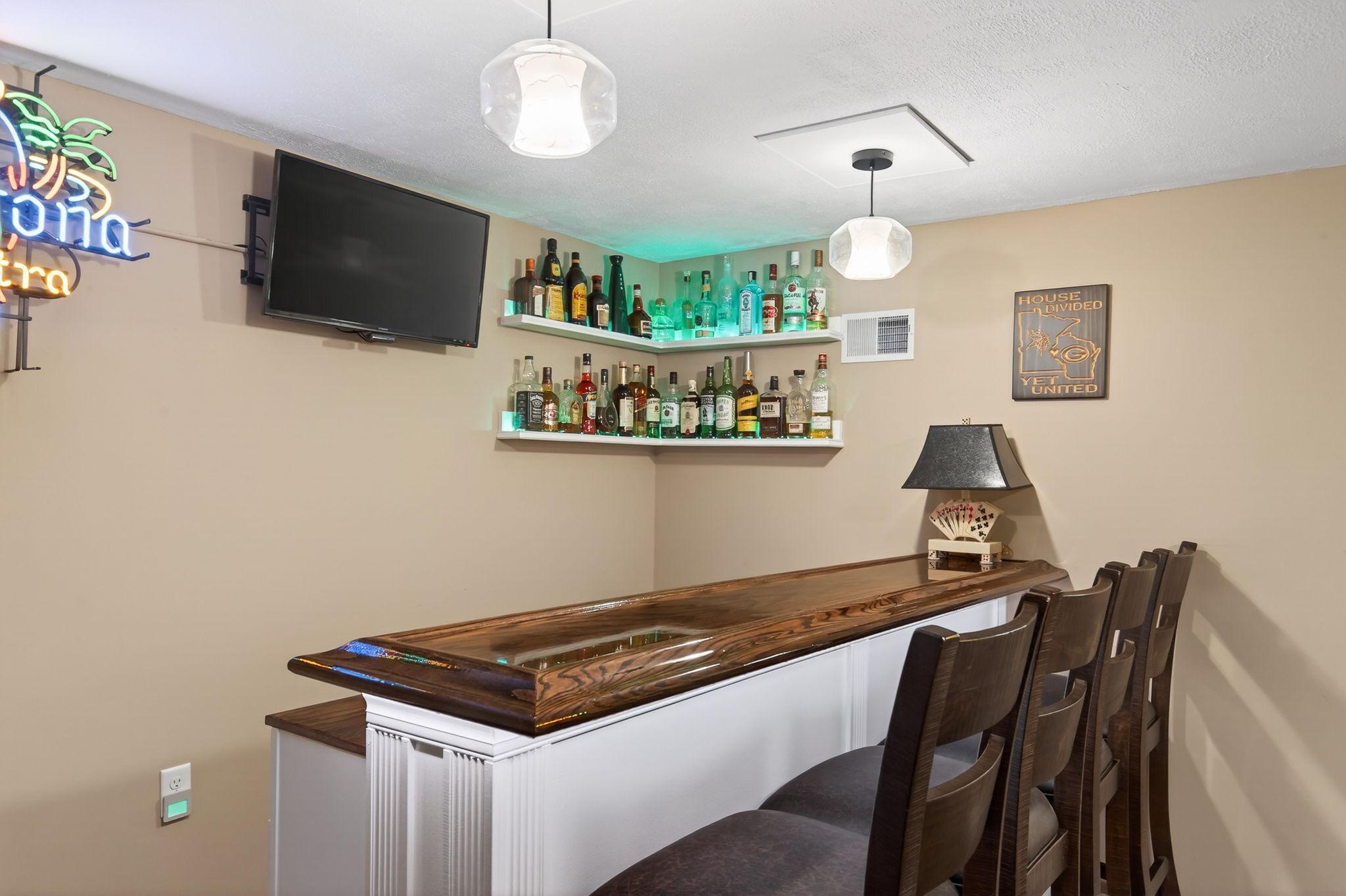 Additional view of lower level bar