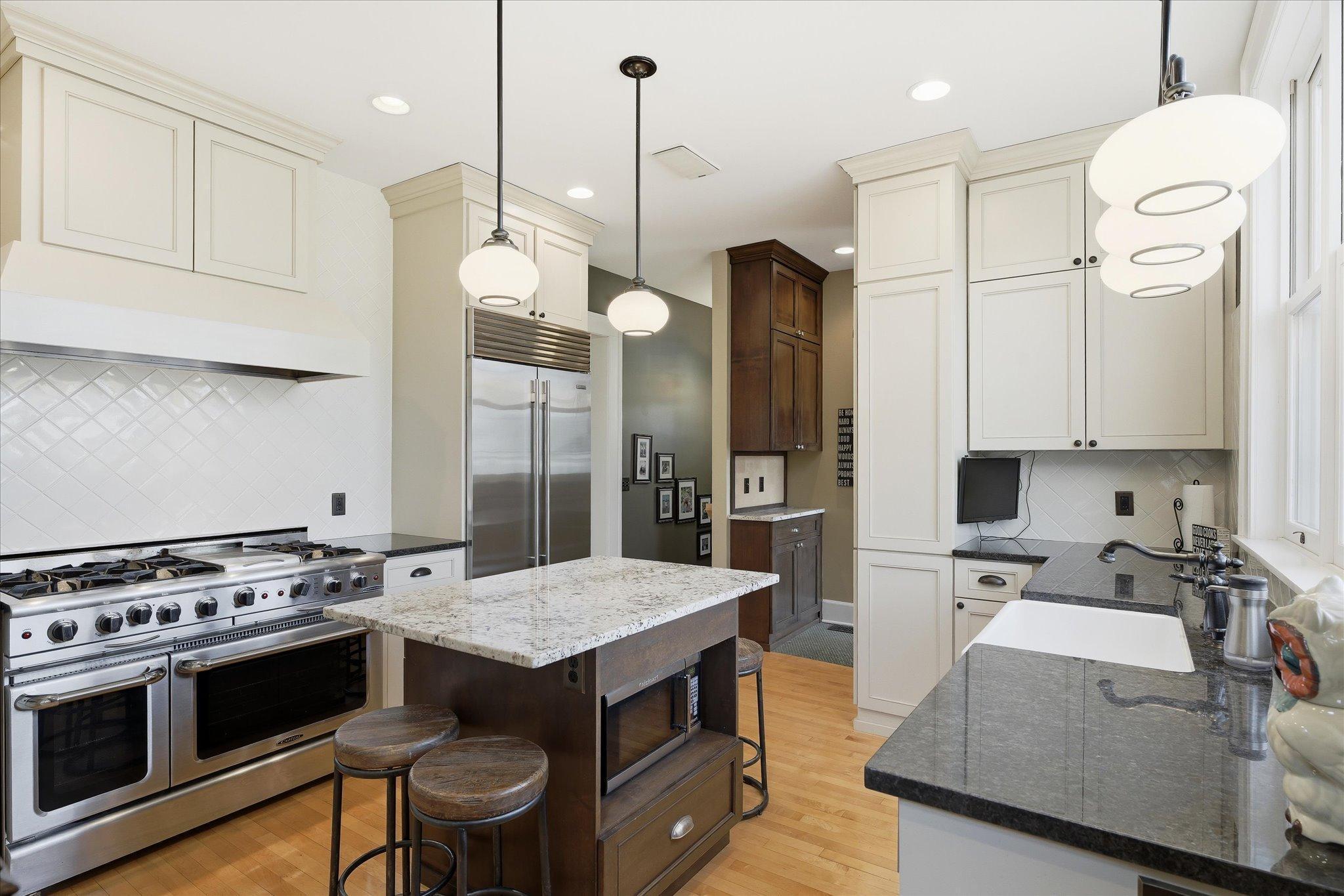 High end stainless appliances