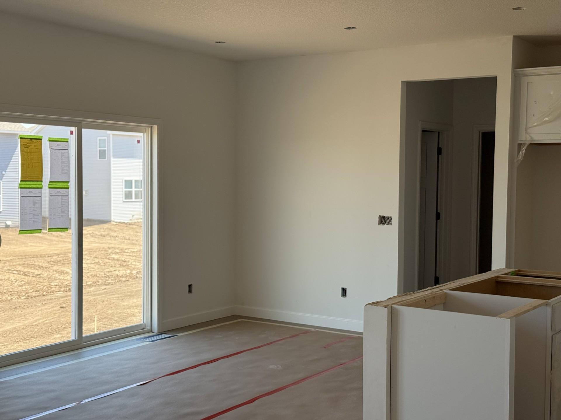 (Photo is of the actual home in progress.)