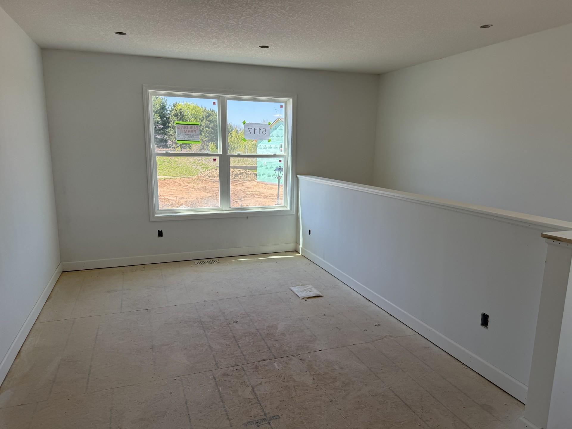 (Photo is of the actual home in progress.)