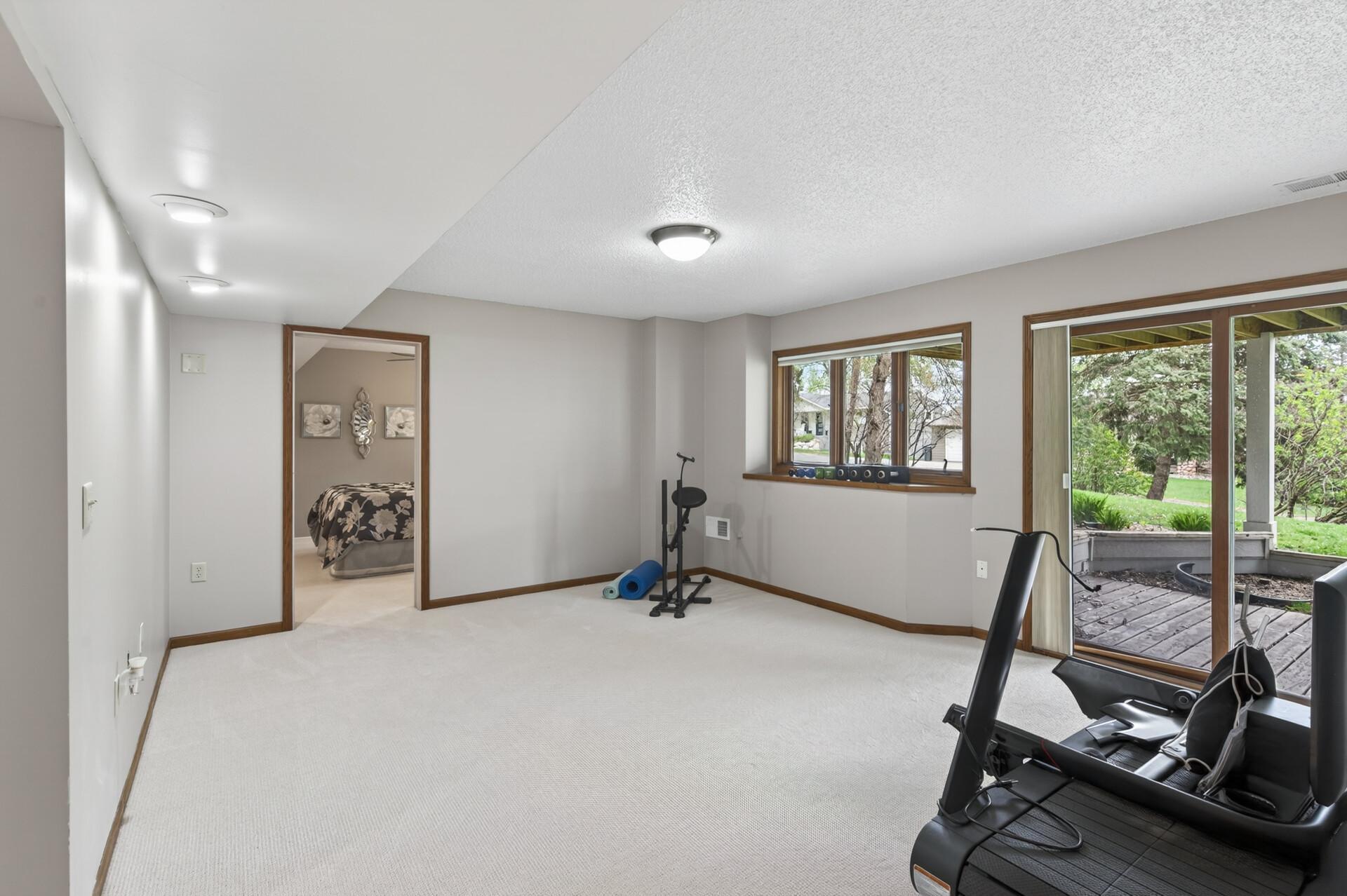 Lower level recreation room