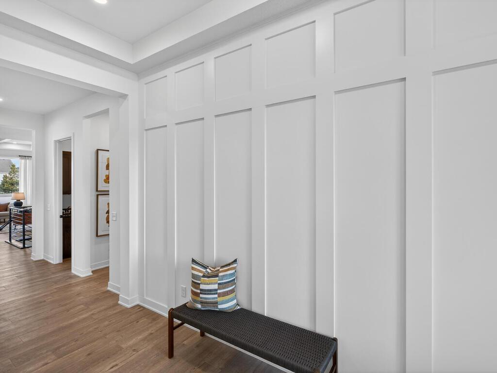 Foyer Hall - 10' Vaulted Ceilings with Custom Paneling