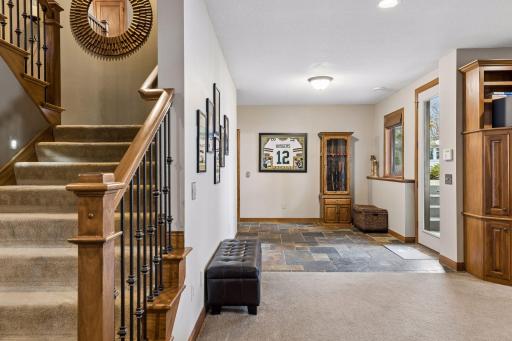 Lower level walks out to backyard