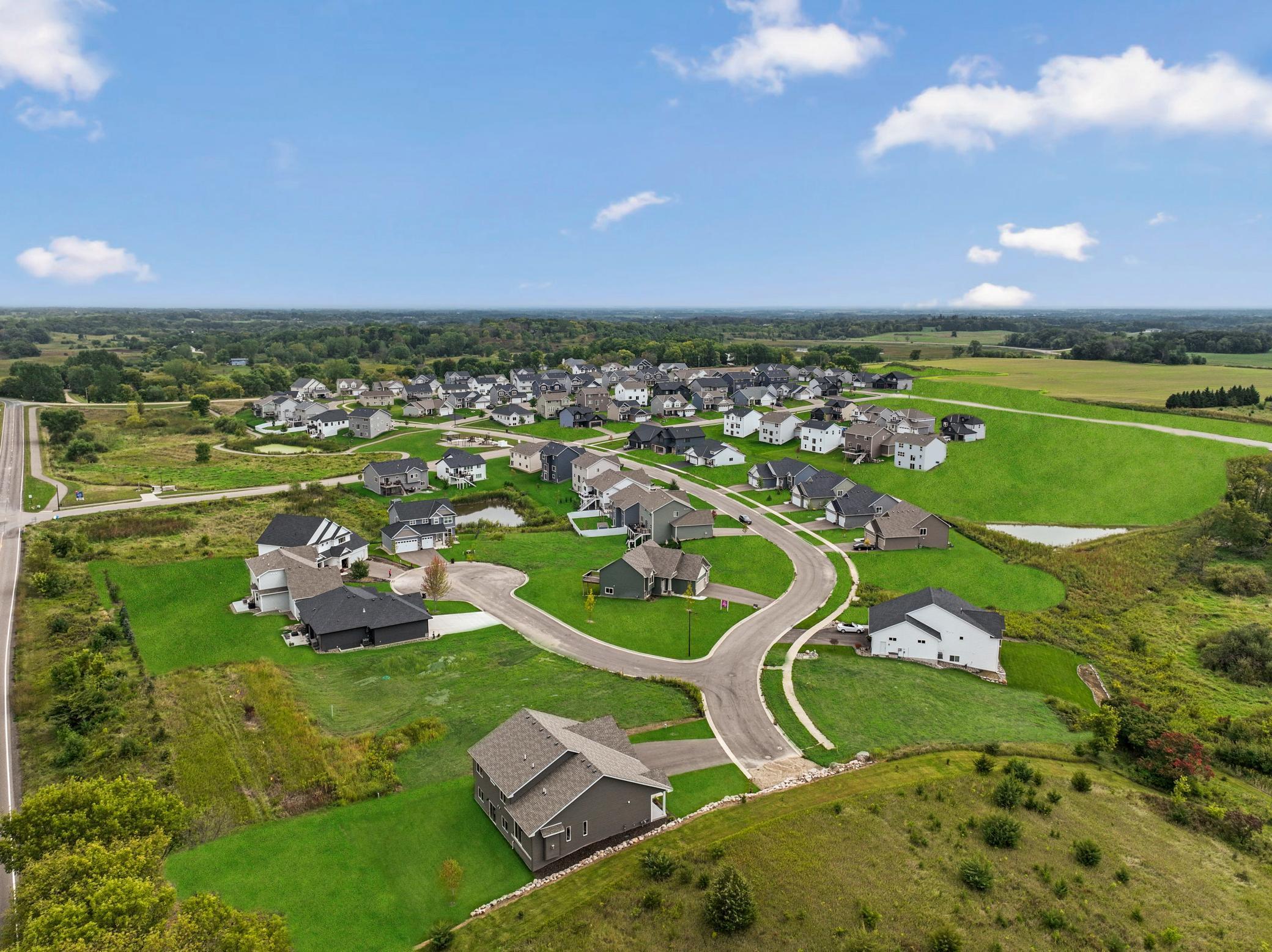 An aerial view of Boulder Heights.
