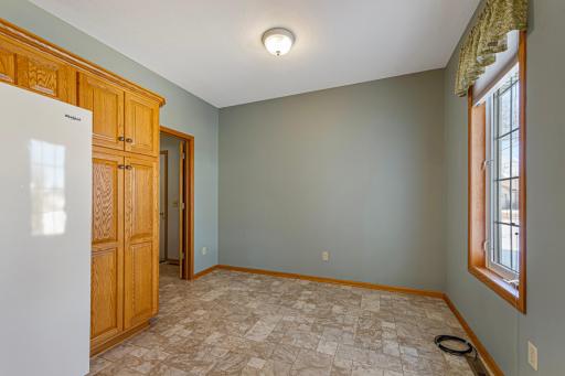 Breakfast nook that easily transitions to the kitchen