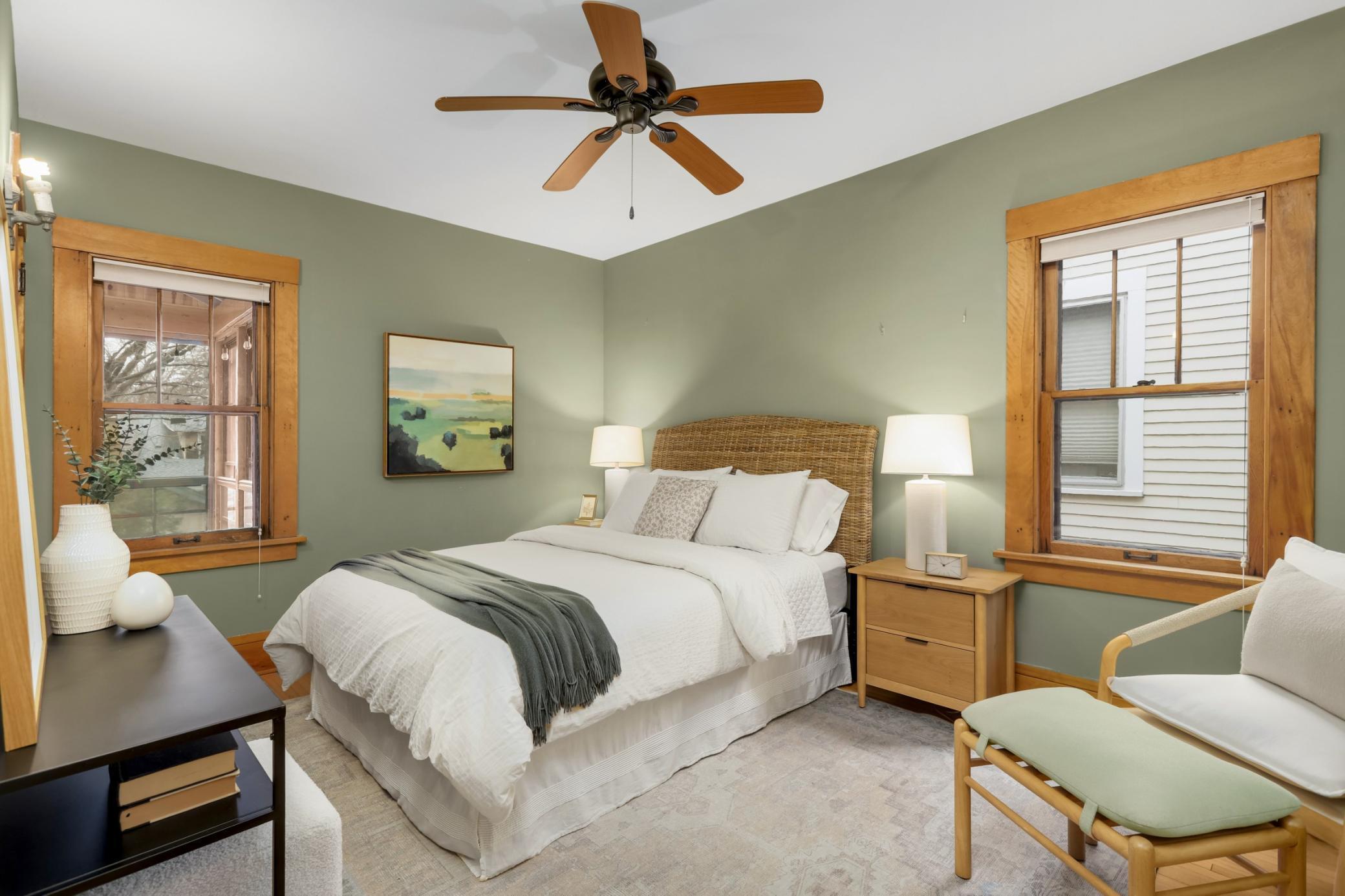 Spacious primary bedroom