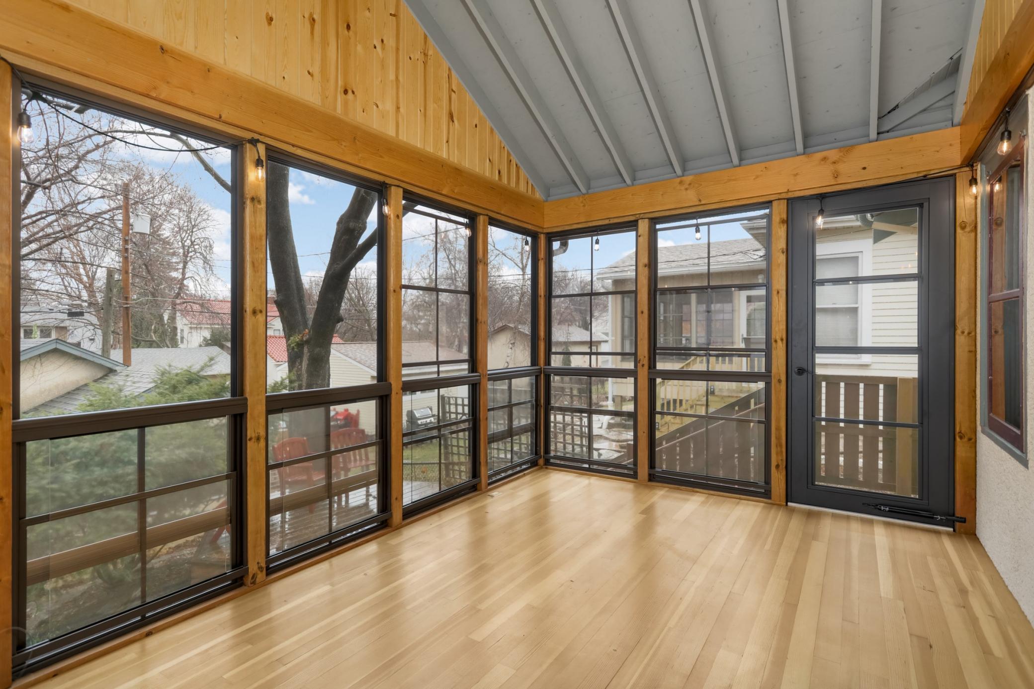 Amazing three season porch! Imagine warm summer evenings with no bugs!