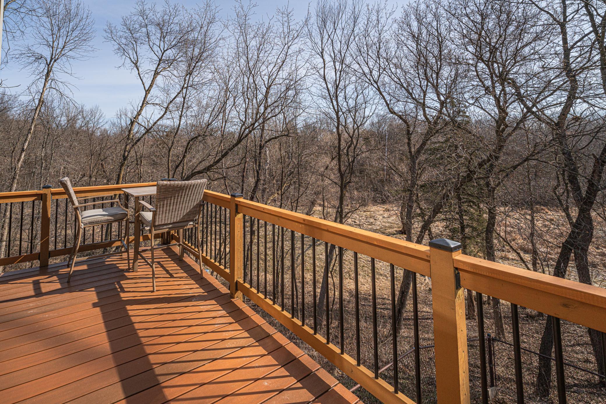 There are no homes behind you, so you'll enjoy panoramic nature views each day, in every season.