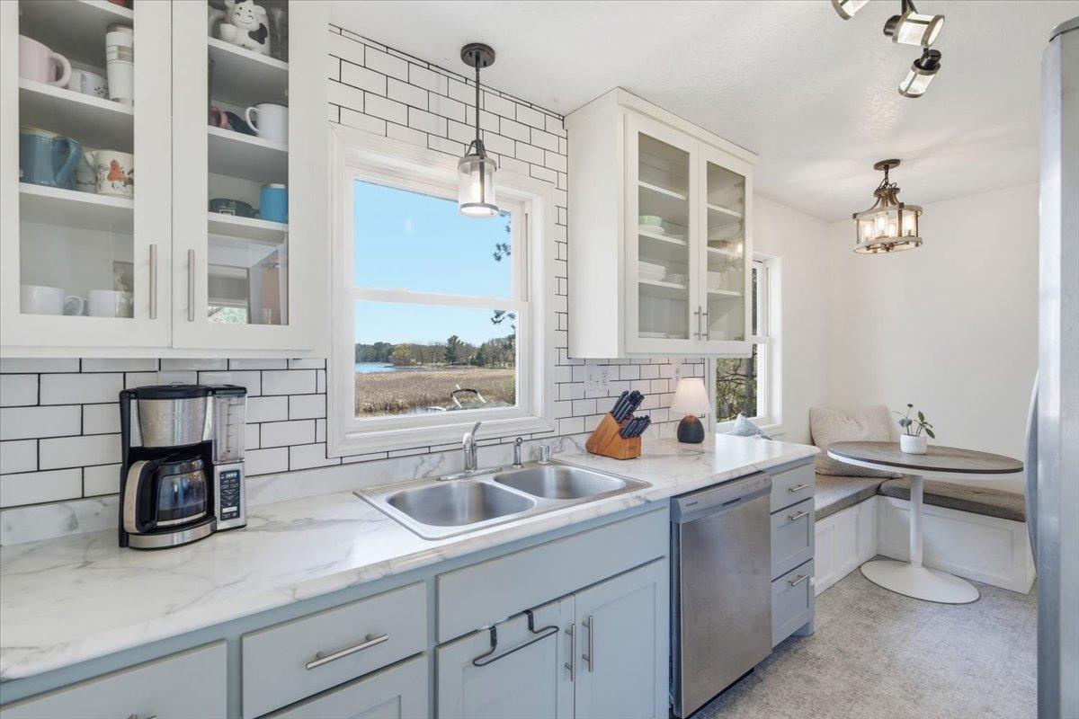 Gorgeous fixtures and cabinetry.
