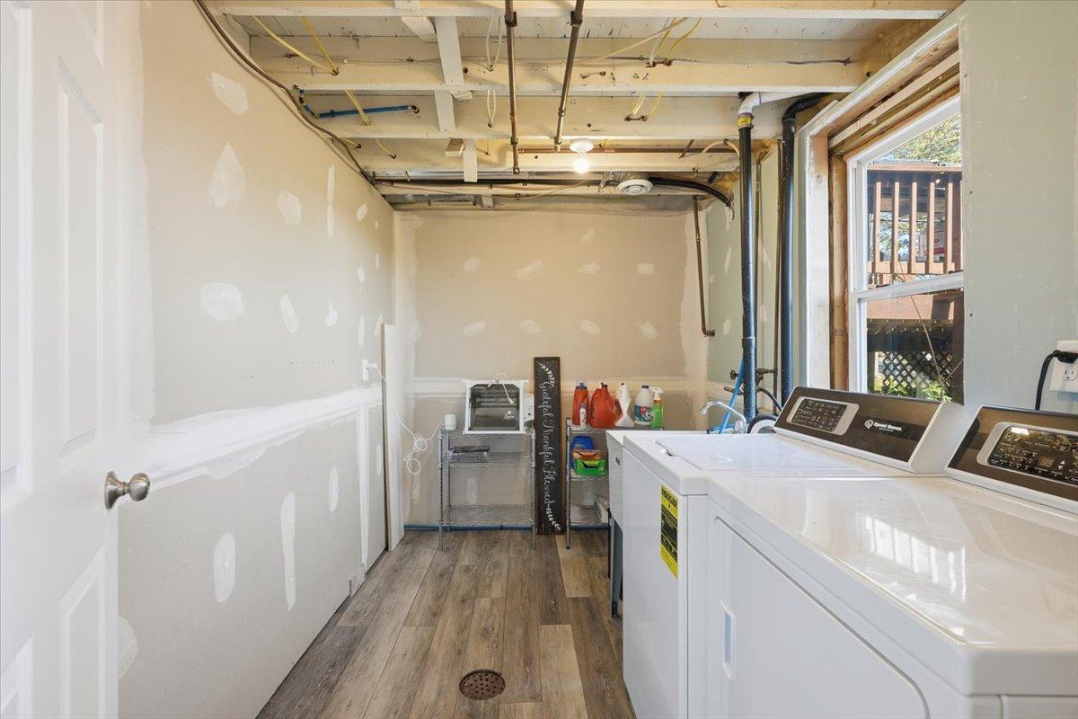 Lower level laundry.