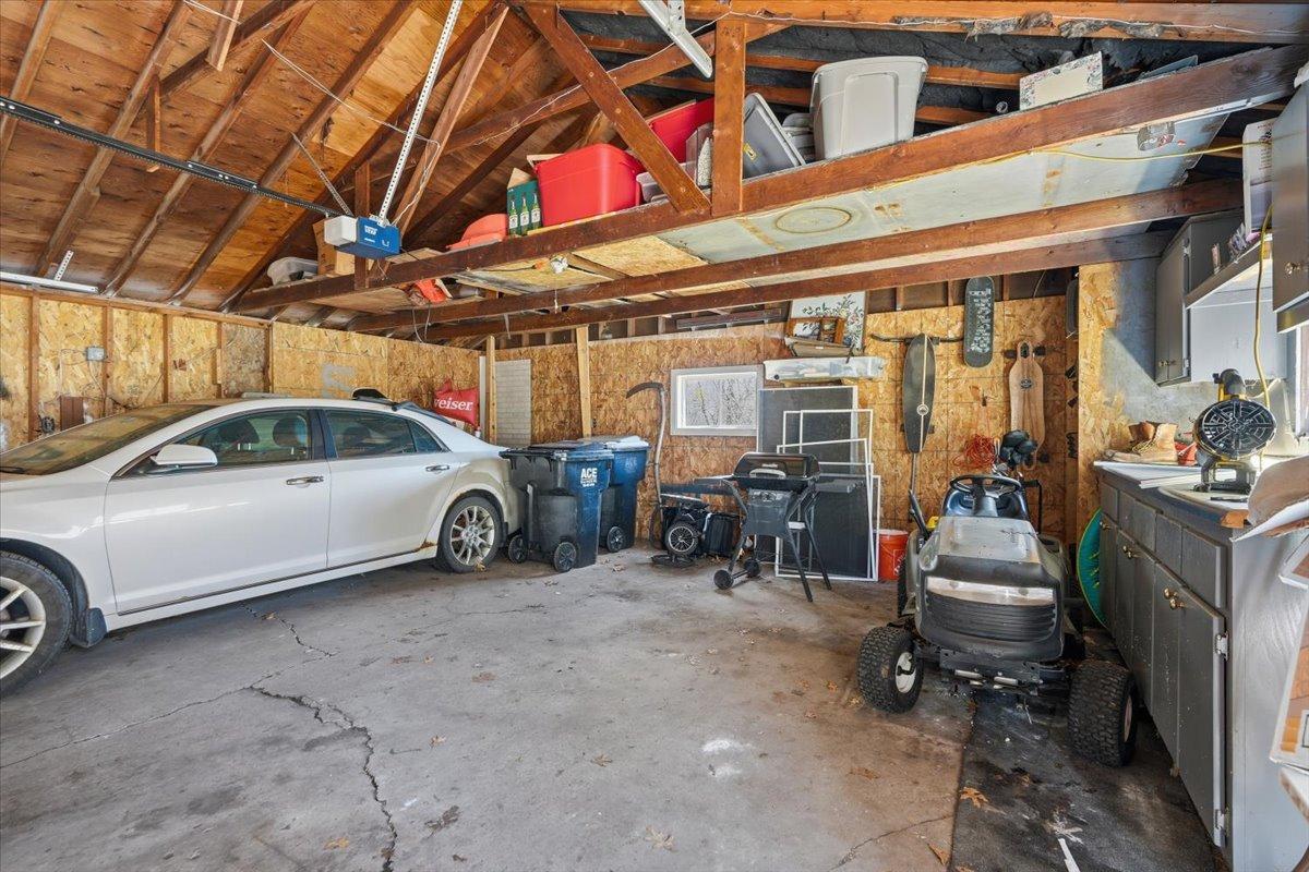 Two car detached garage.