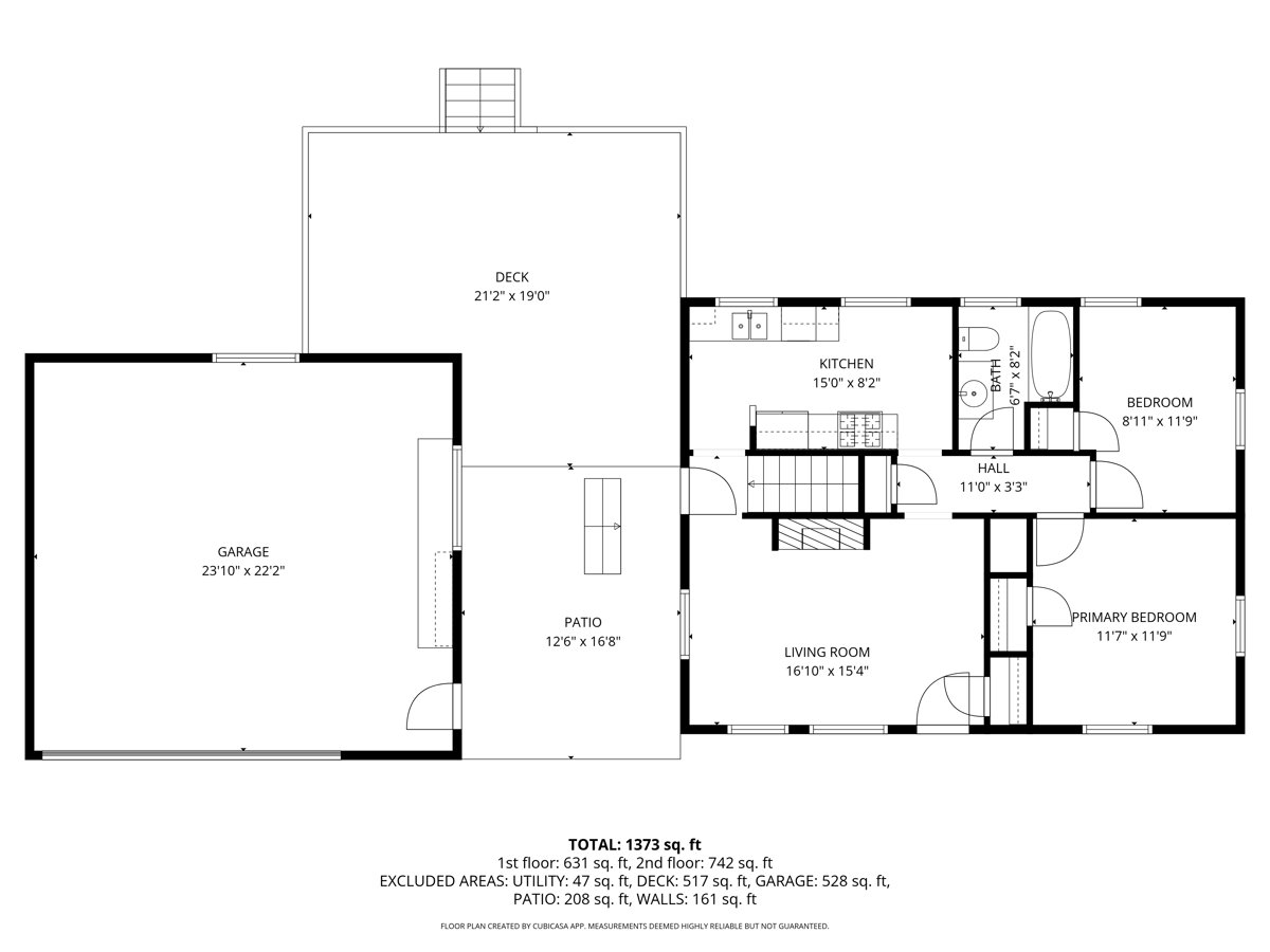 Main level floor plan