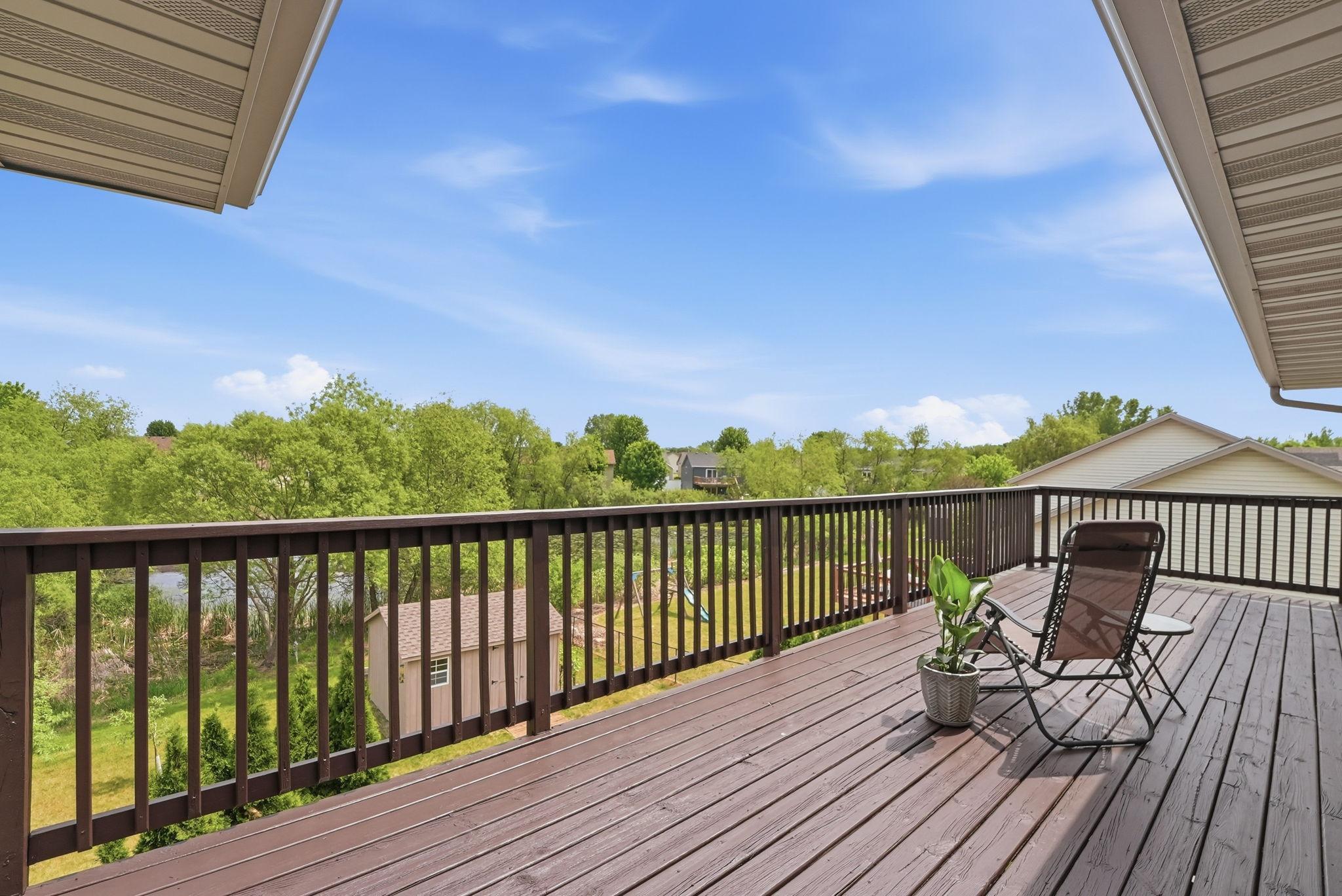 Newly upper painted deck