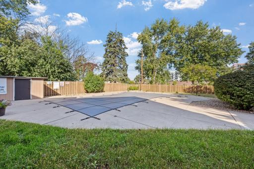 Pool Area â Enjoy summer days by the outdoor pool (covered for the season).