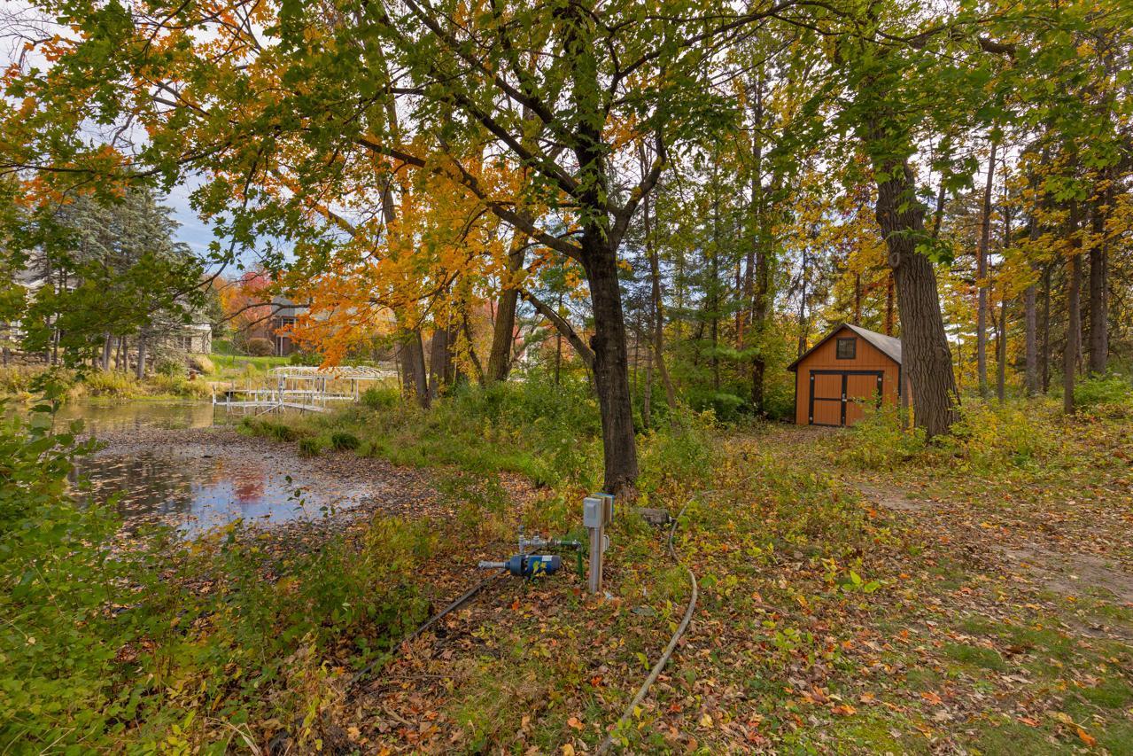 Storage shed ready to store all your lake toys.