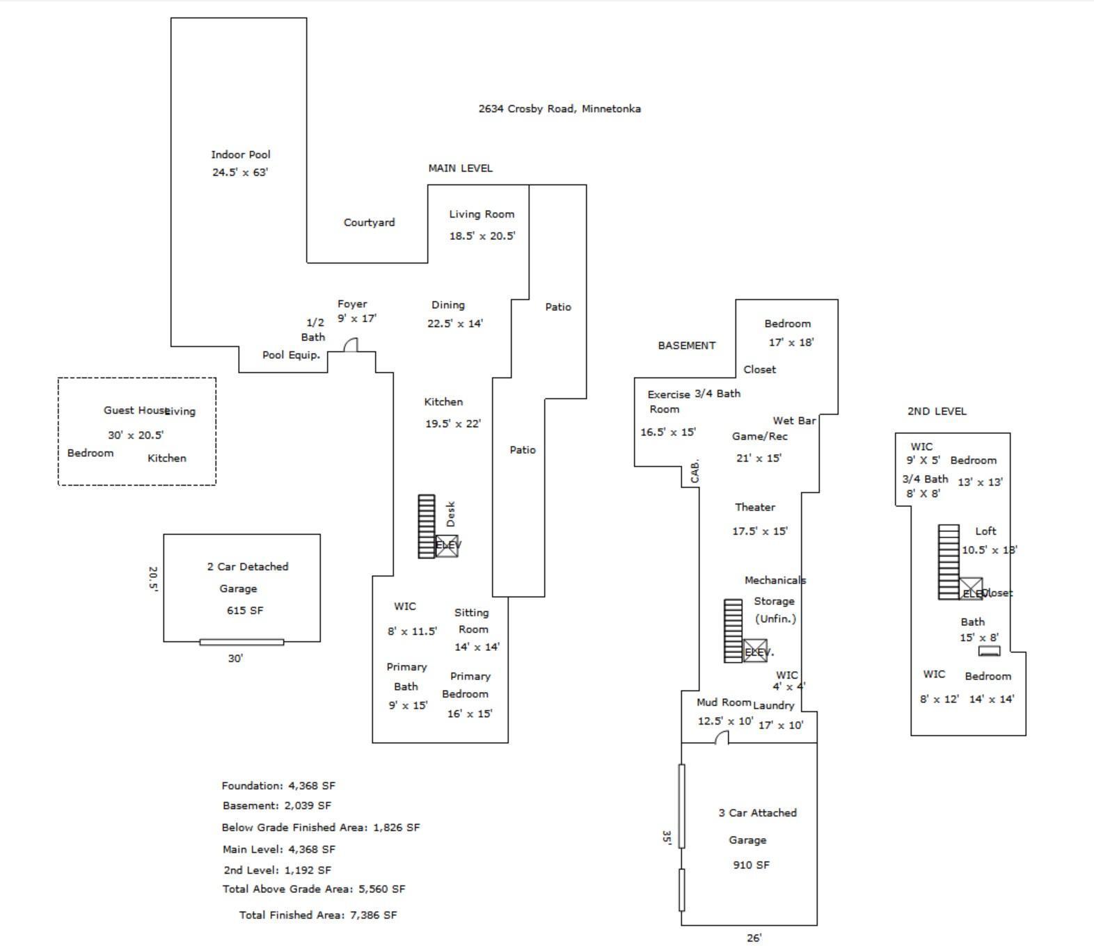 2634 Crosby Road, Minnetonka floor plan
