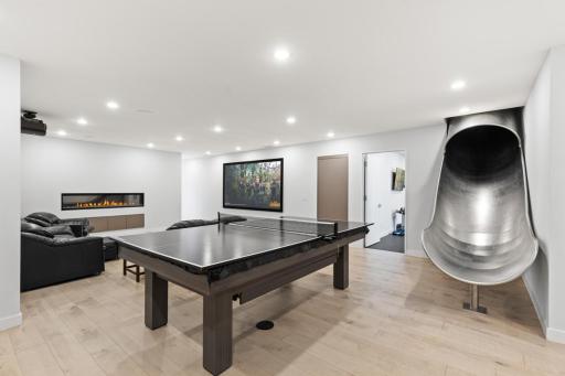 Slide into your family room right from the front door