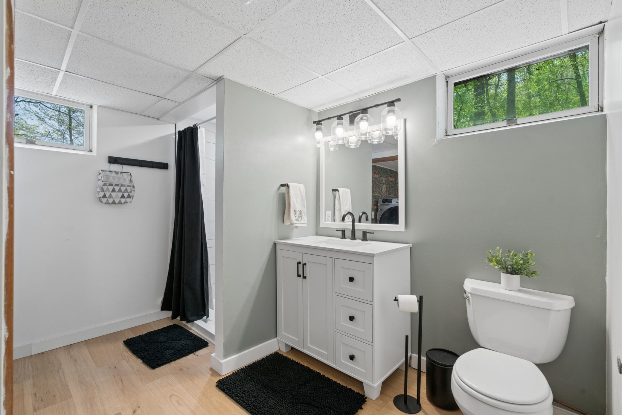 Lower level bath