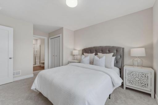 Upper level bedroom 4 (per floor plan) with 3/4 bath ensuite