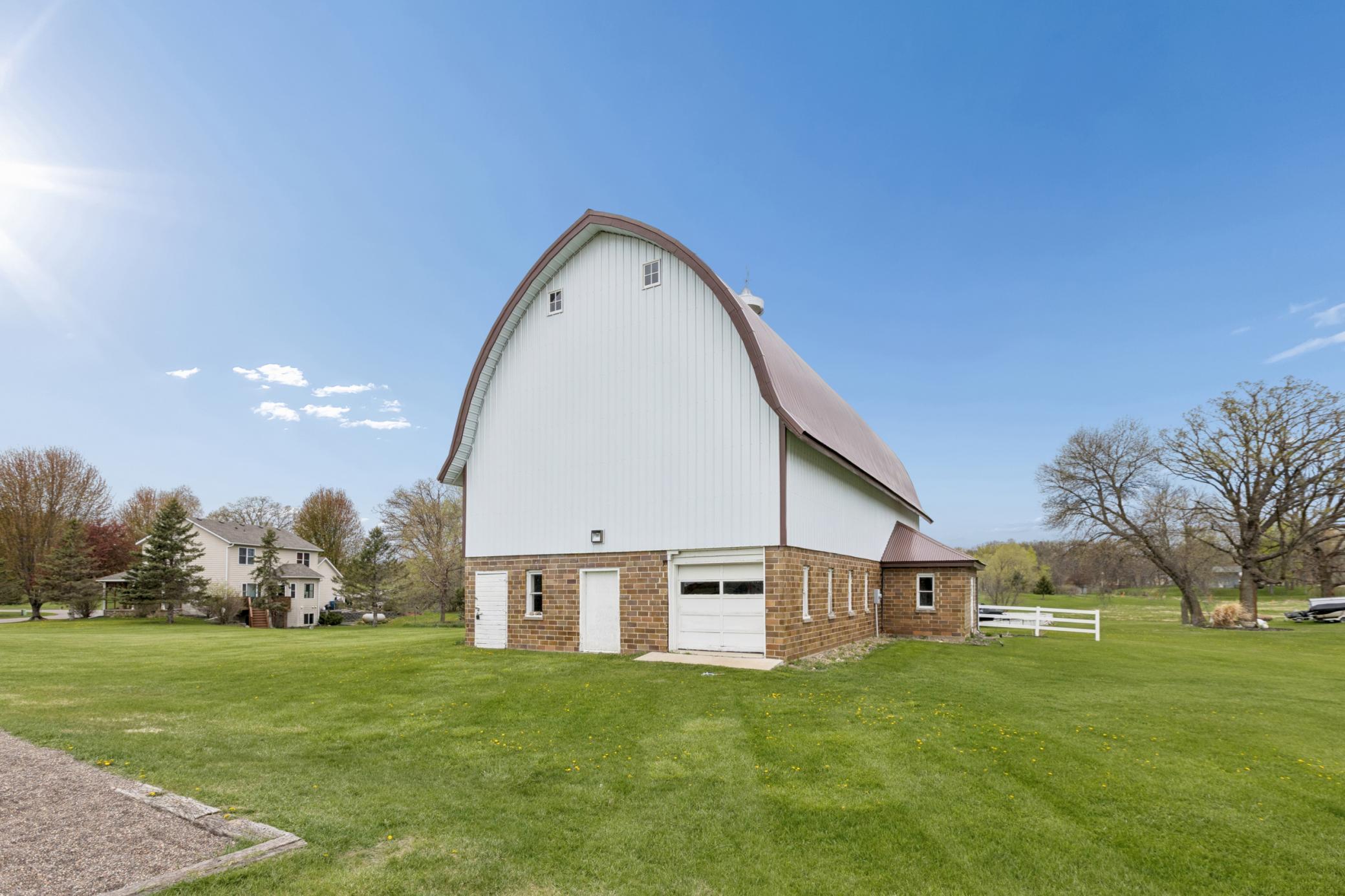 This iconic barn is shared by the 28 homeowners of the Rolling Hills neighborhood.