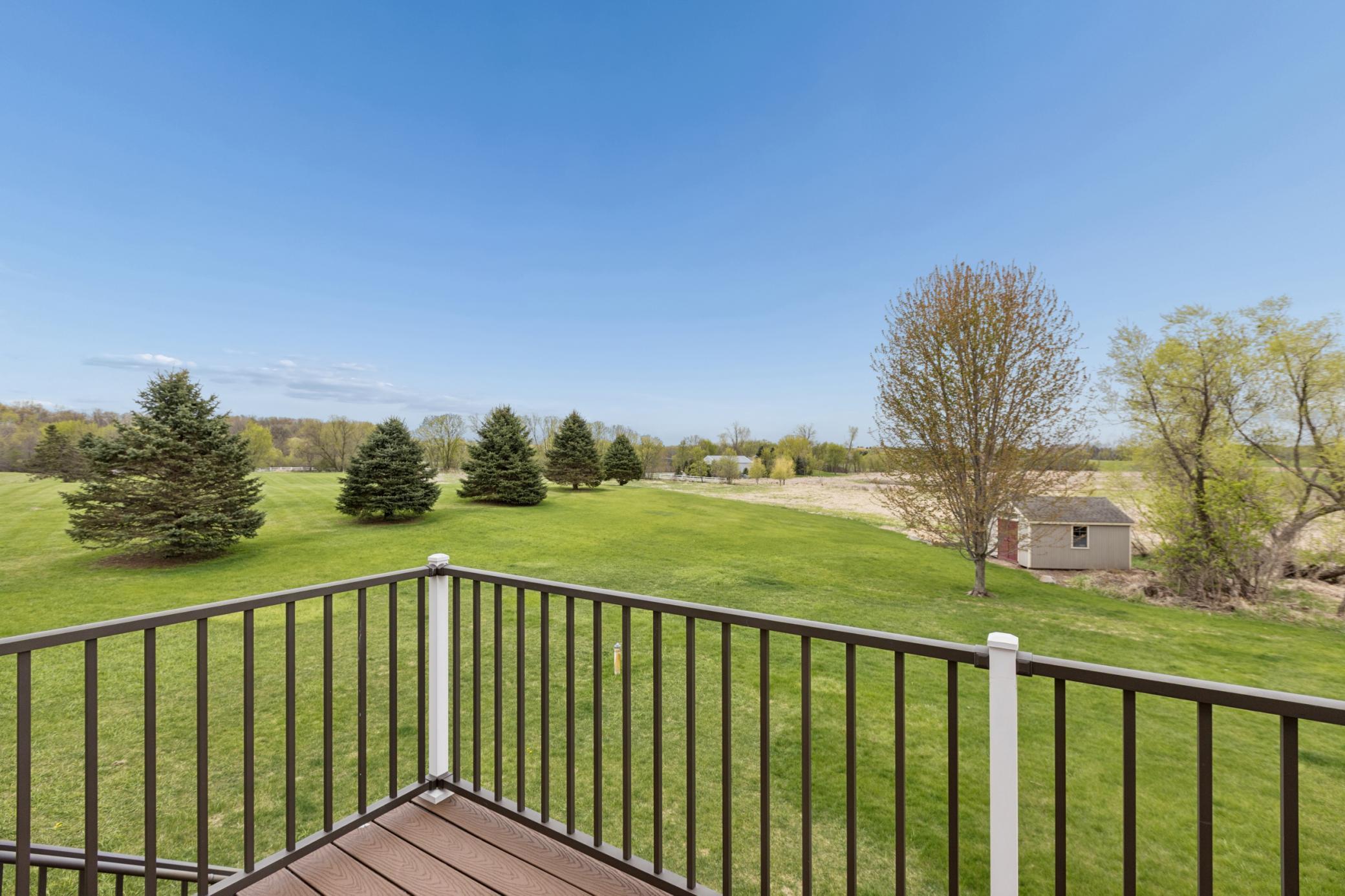 Peaceful views of the backyard