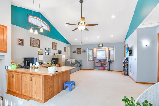 This bonus space is an ideal hangout with great patio door views that lead to the deck