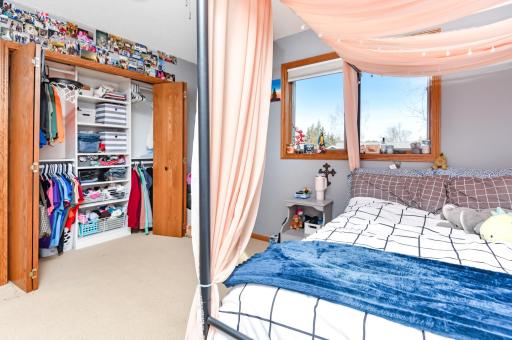 Also featuring custom closet organizer!