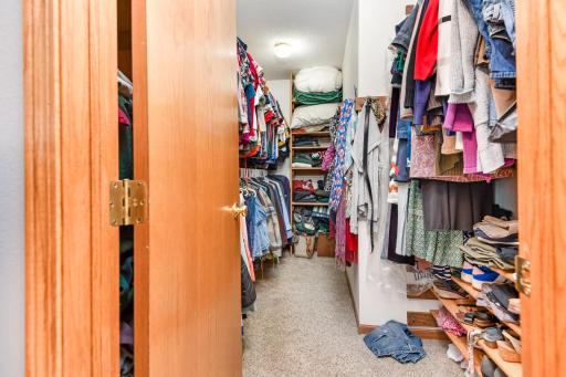 Primary walk-in closet