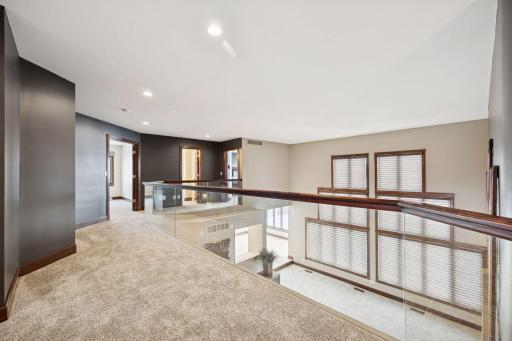 Overlooking the living room