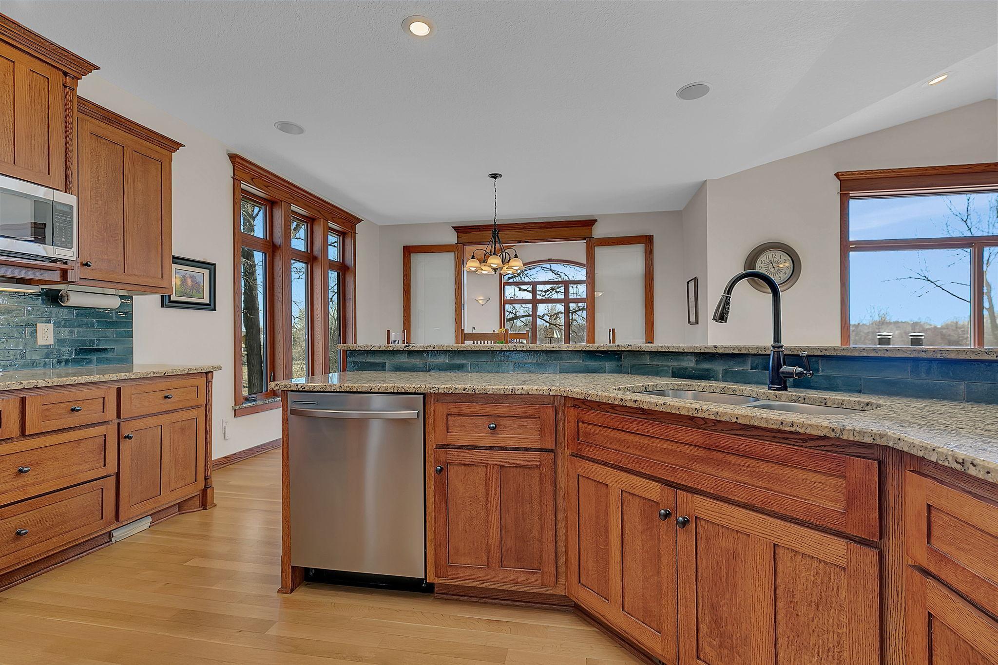 Enjoy the generous cabinet and countertop space this kitchen offers, perfect for cooking and storage.