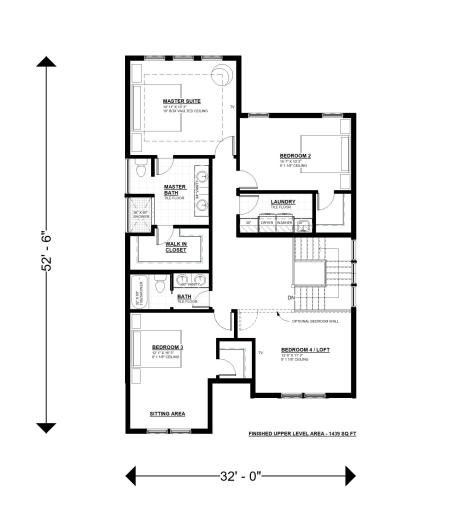 9421 Frederick Ave West Lot MLS - Floor Plan - Upper Level Copy 2.jpg