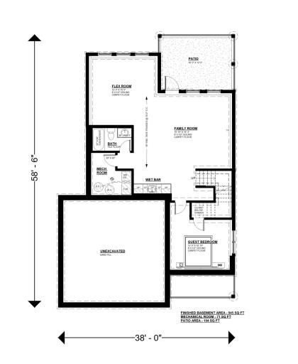 9421 Frederick Ave West Lot MLS - Floor Plan - Foundation - Basement Level.jpg