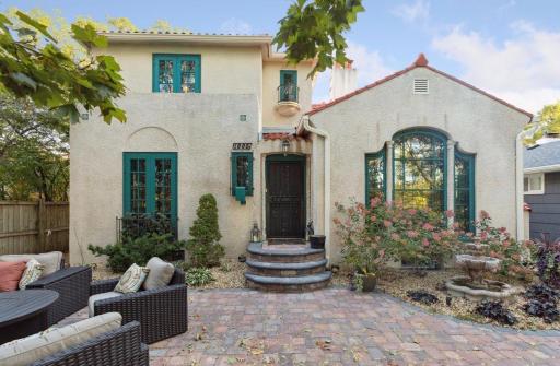Mediterranean style home with new tile roof.