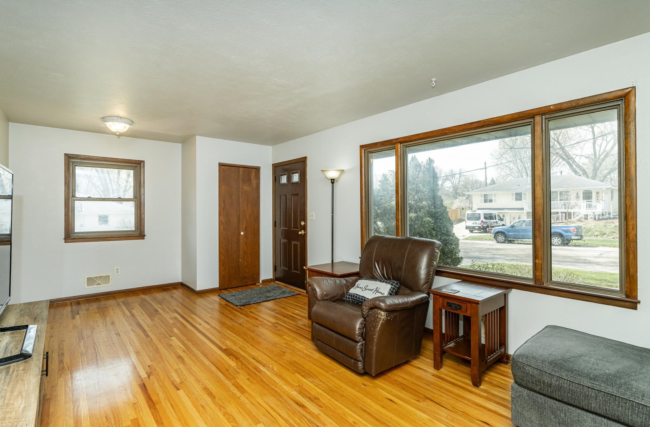 Living Room with Large Picture window