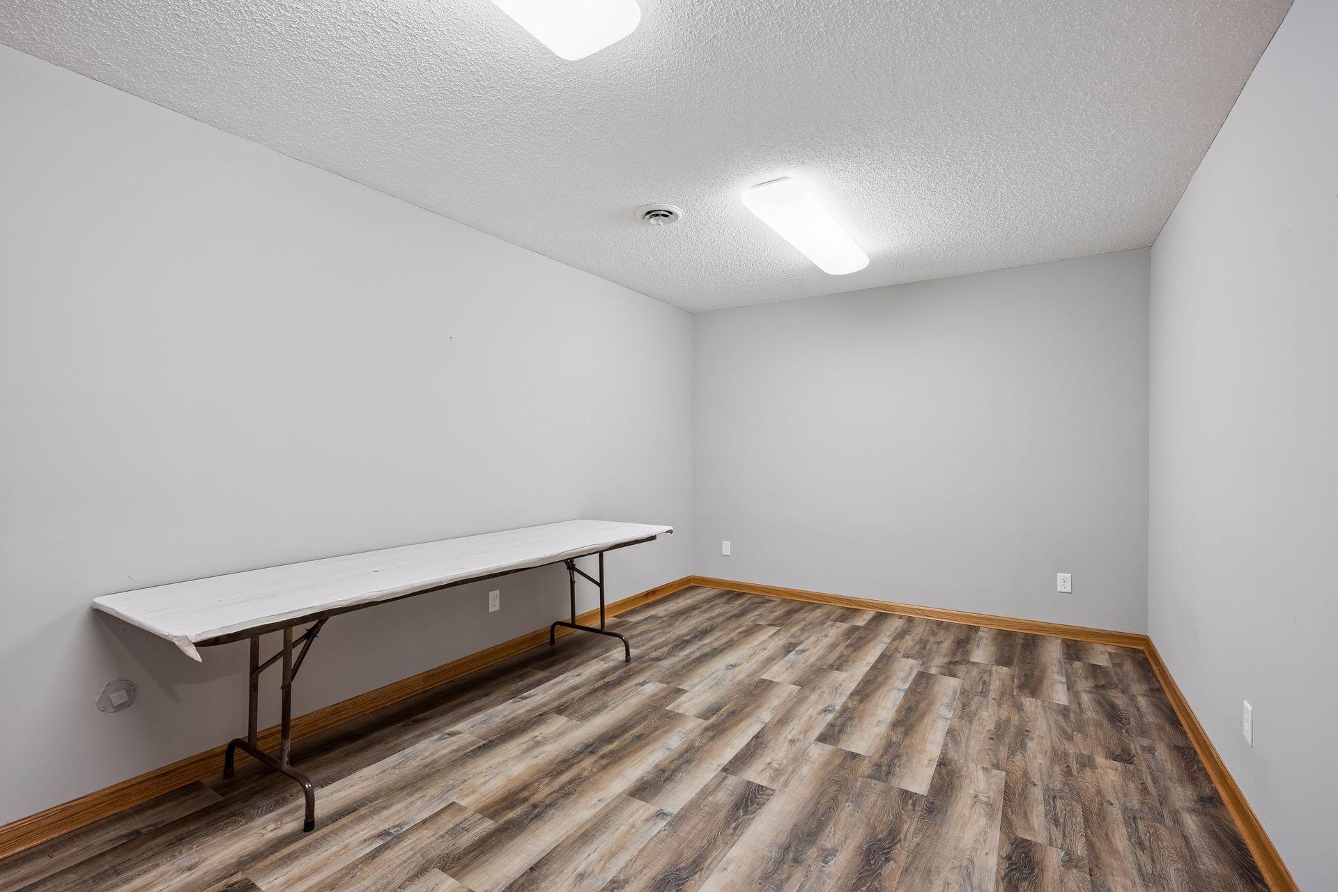 Lower level exercise room