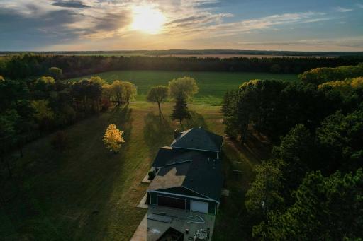 Peaceful 5-acre setting surrounded by mature pines, offering privacy and a true Northwoods feel just minutes from Perham.