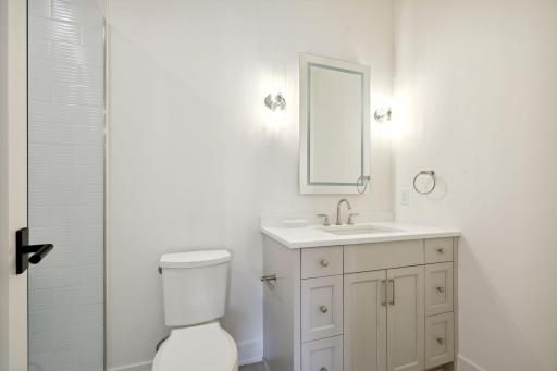 En-suite 3/4 bath in the second bedroom