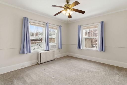 Spacious bedroom with great natural light
