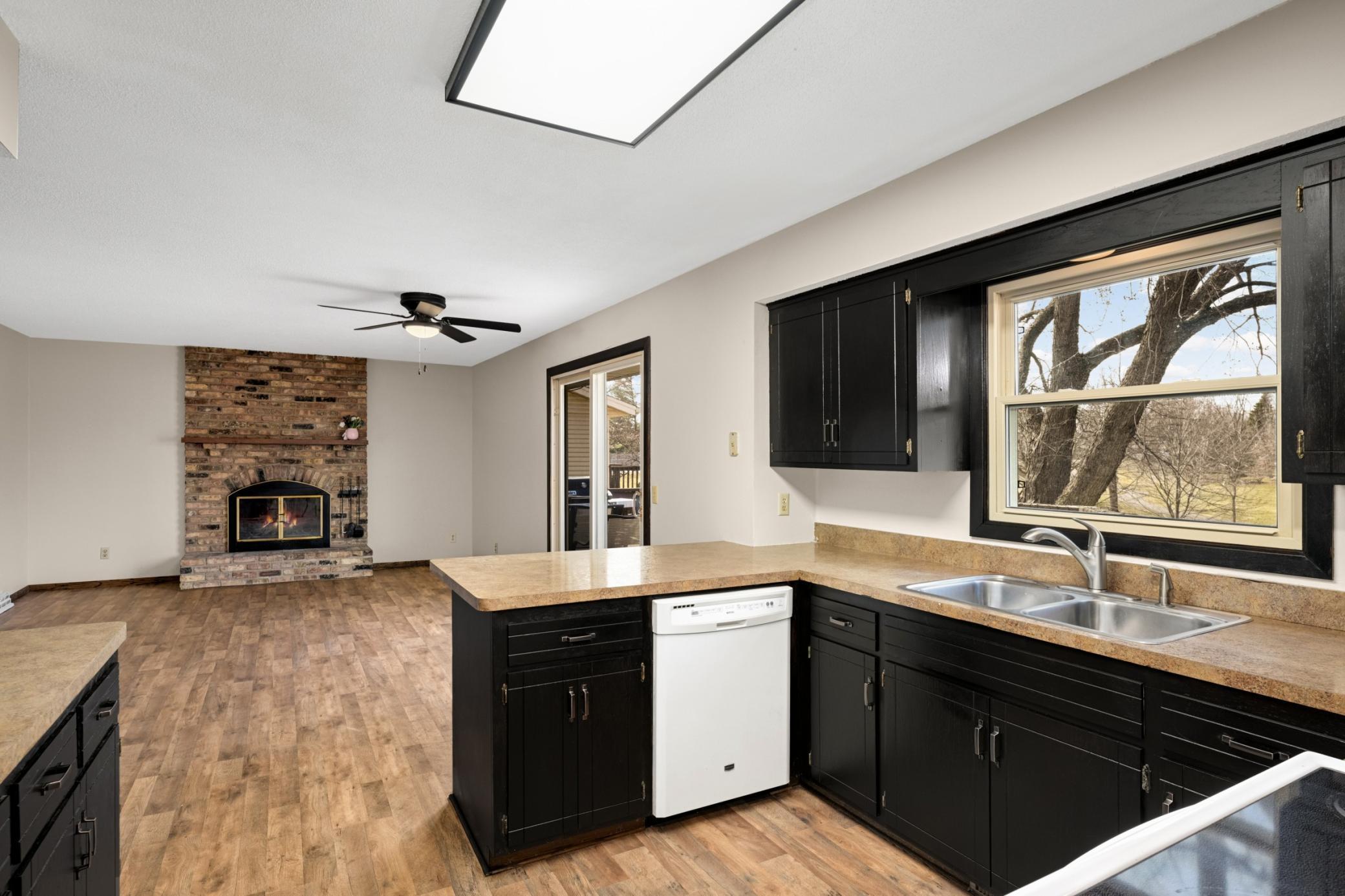 Kitchen attached to Family Room