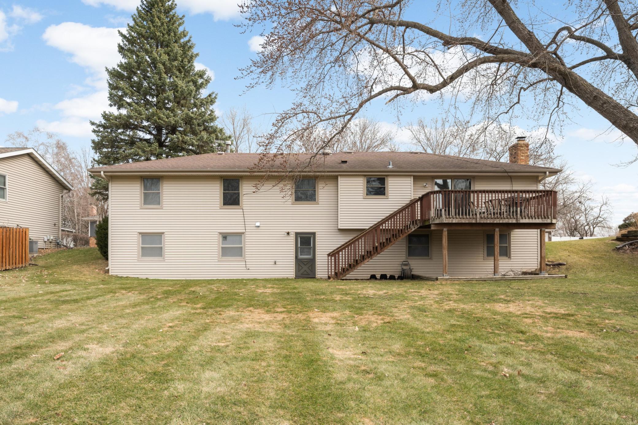 The back of the home