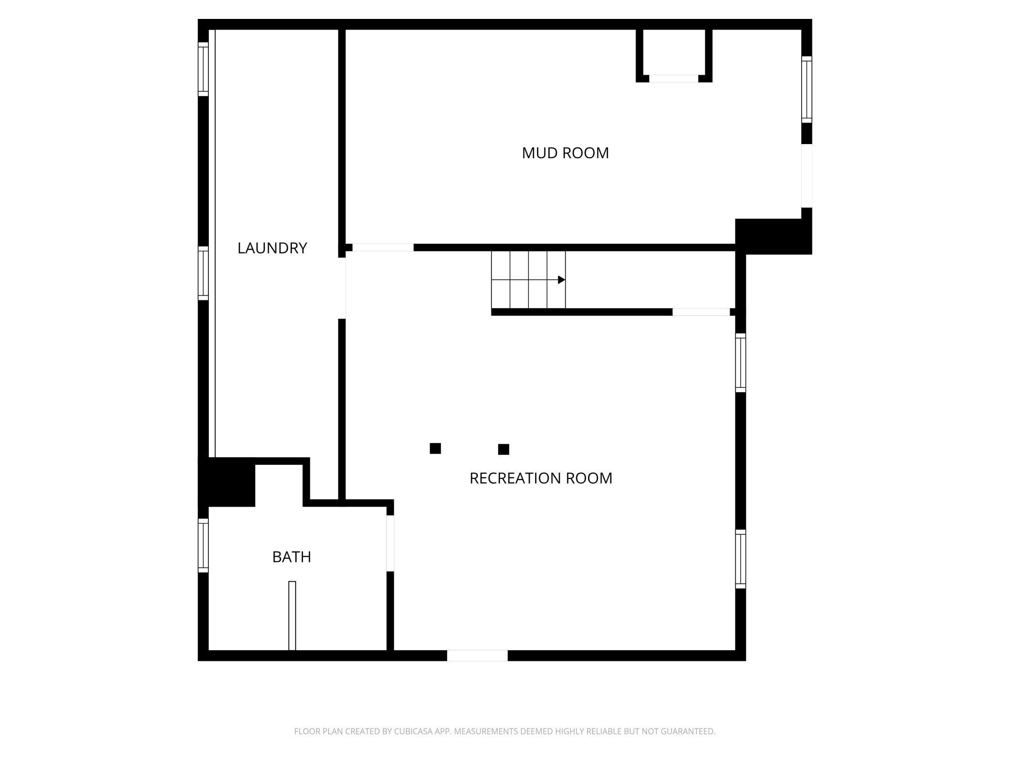 Lower Level (Additional Room and Mechanical Room Not Shown)