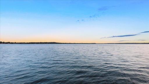 Lake Le Homme Dieu. water view from the full wall of glass windows - its stunning!