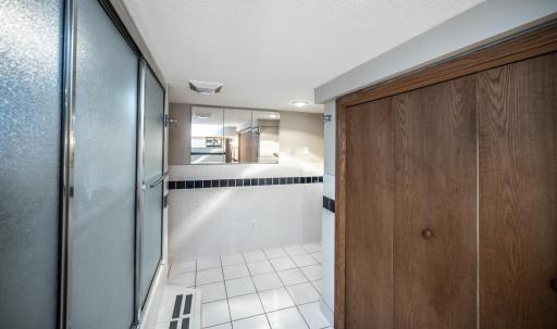 Another view of the huge lower level full bathroom