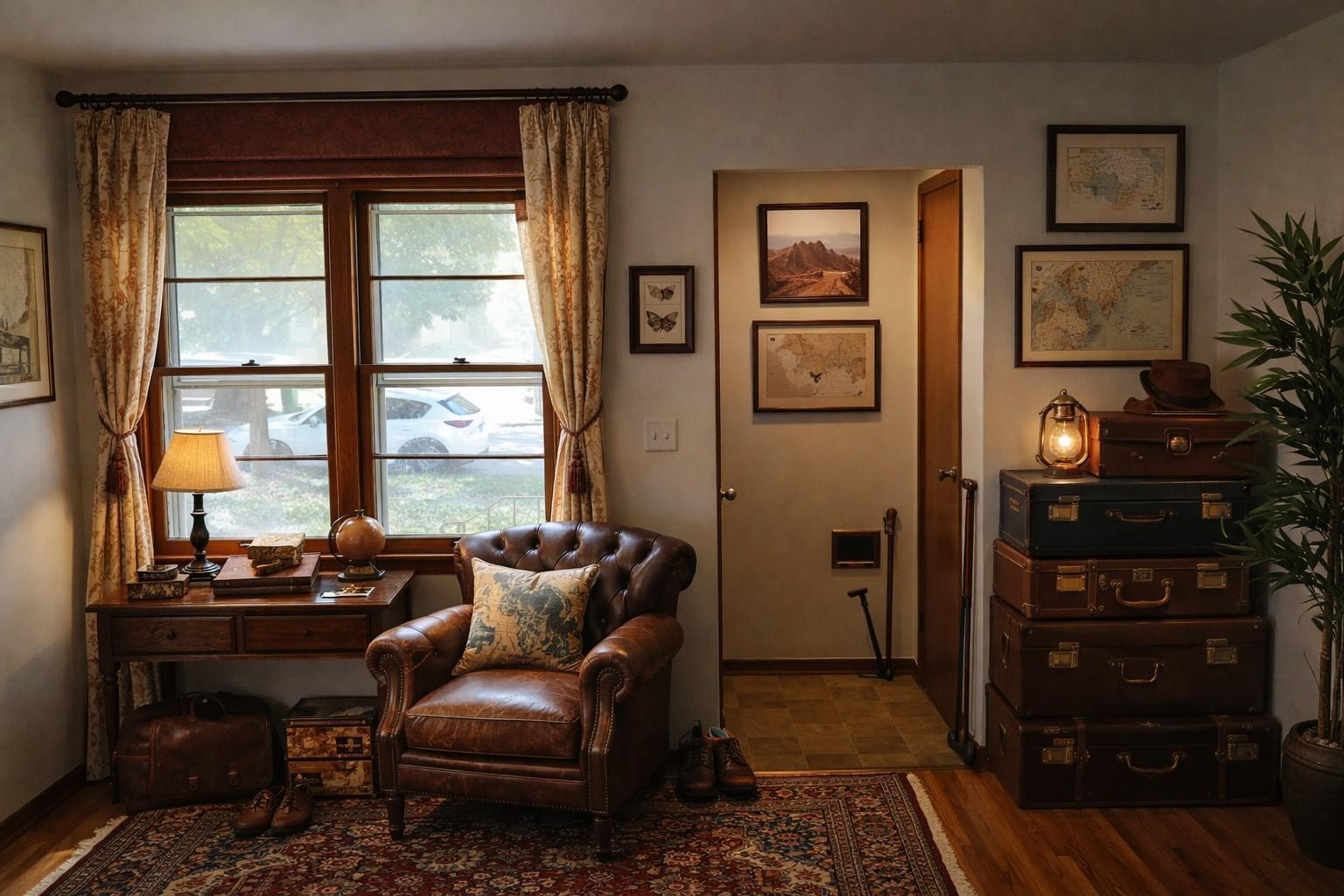 Unit 1 Entry & Living Room