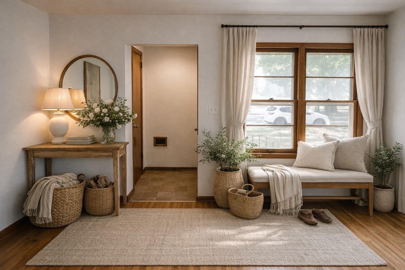 Unit 2 Entry & Living Room