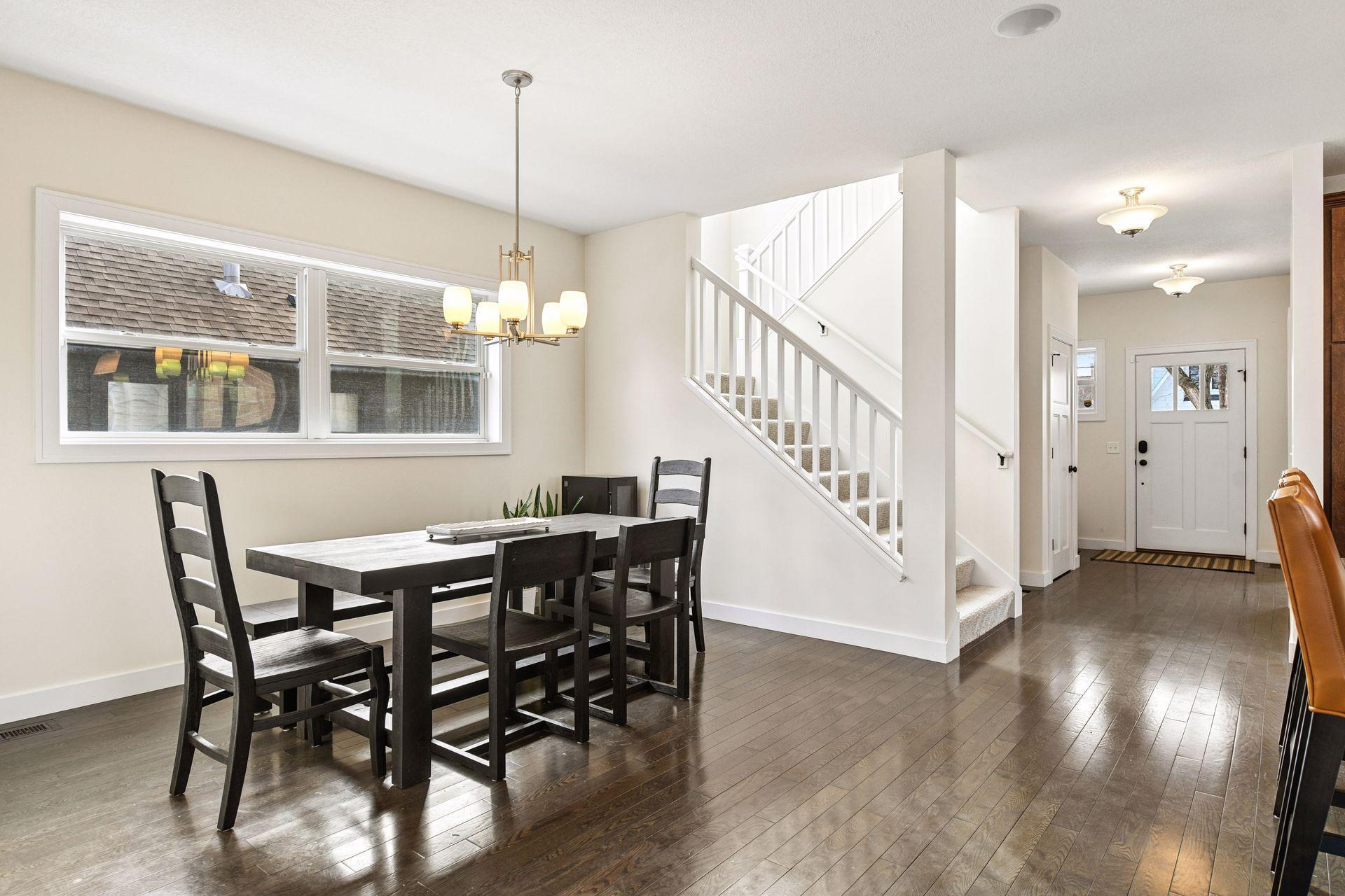 Grand eating area off the kitchen