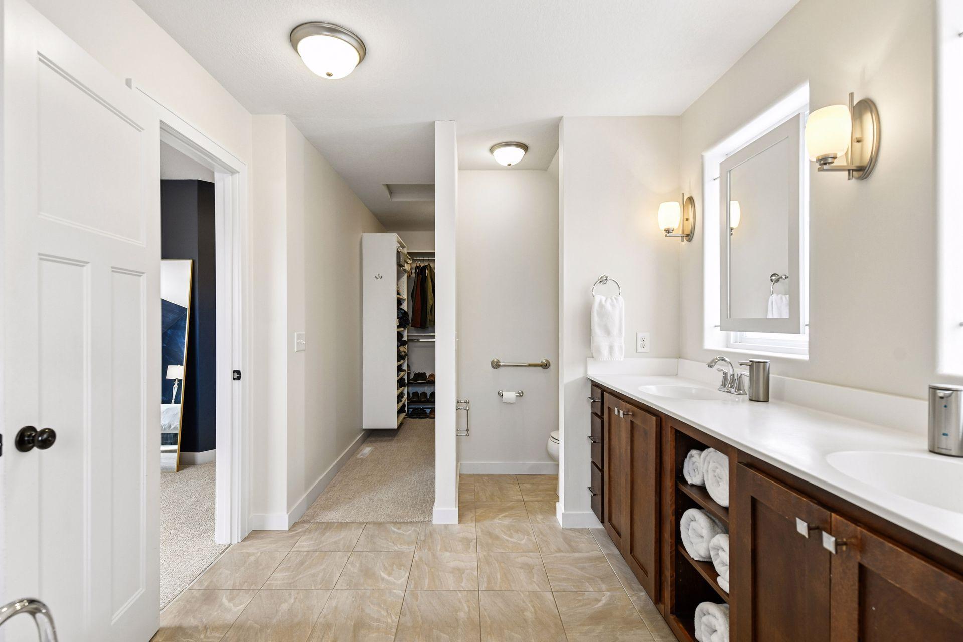 Wonderful primary walk-in closet